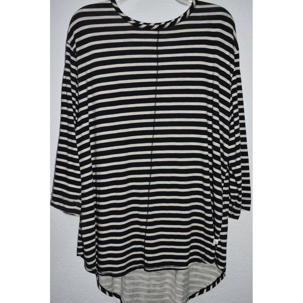 Koolaburra by UGG XL Top Striped Pullover Lightweight Long Sleeve Beachy Coastal